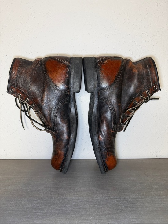 Vintage Frye Arkansas 651057 Mid Lace Boots USA Brown Leather Men\'s Size 9.5 M main image 7